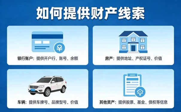 终本案件如何提供财产线索